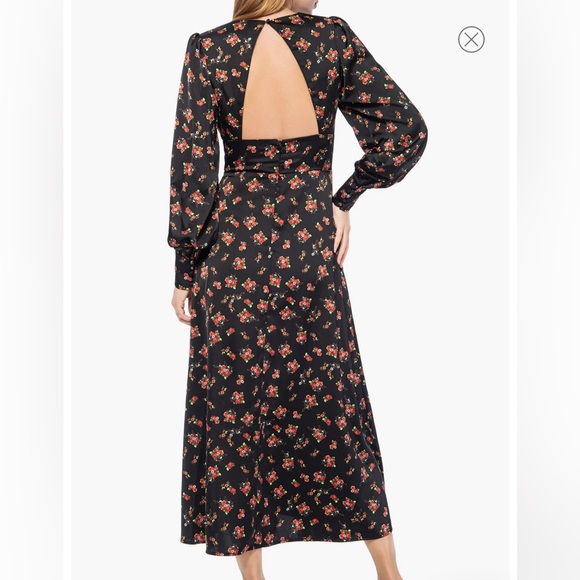 NWT AFRM Women’s Viola Cutout Long Sleeve Midi Dress size Small - Picture 4 of 6